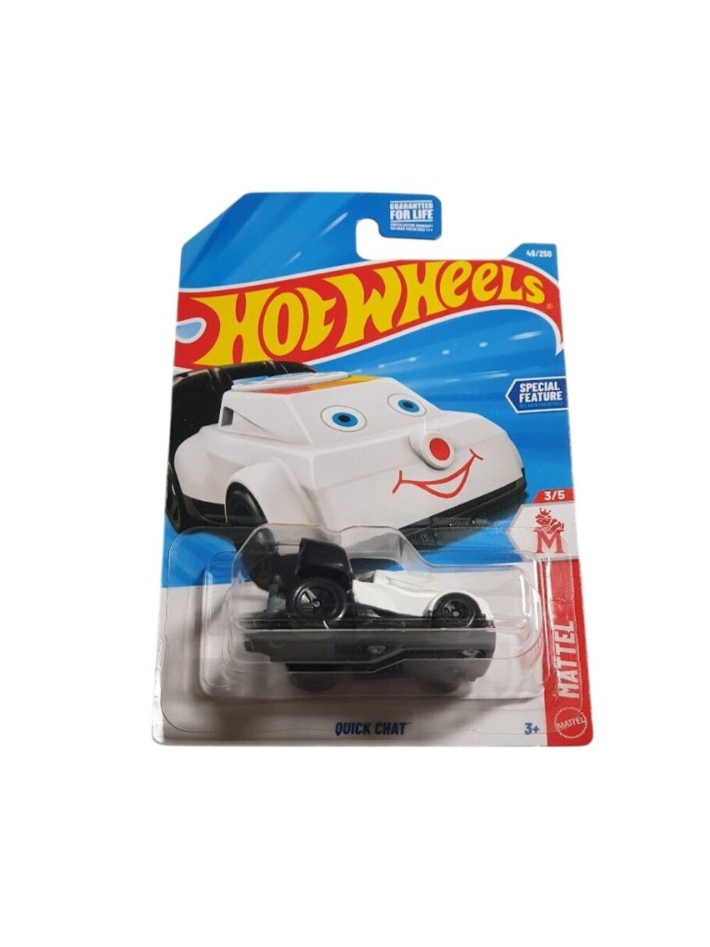 Hot Wheels Quick Chat Mattel Special Feature Collectible Toy Vehicle White 49/25